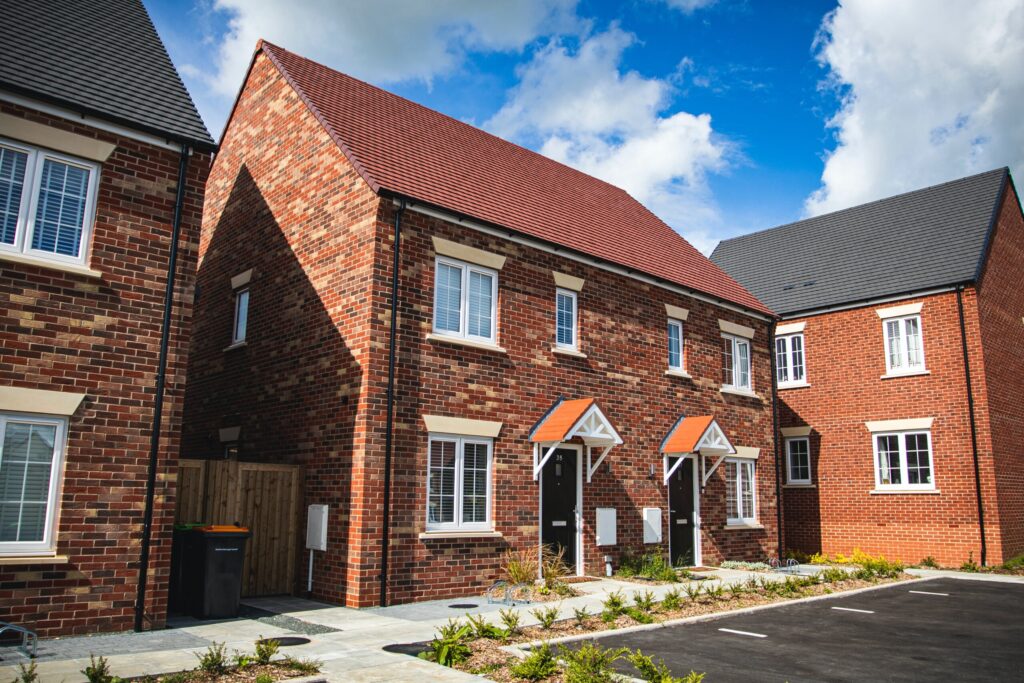 Red Brick Houses on a Modern Estate